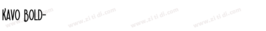 Kavo Bold字体转换
